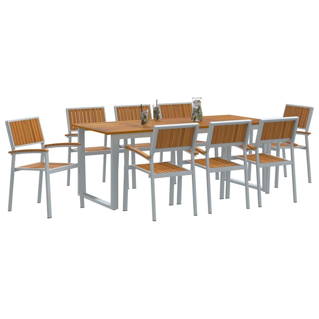 Conjunto de Comedor de Jardín 9 uds