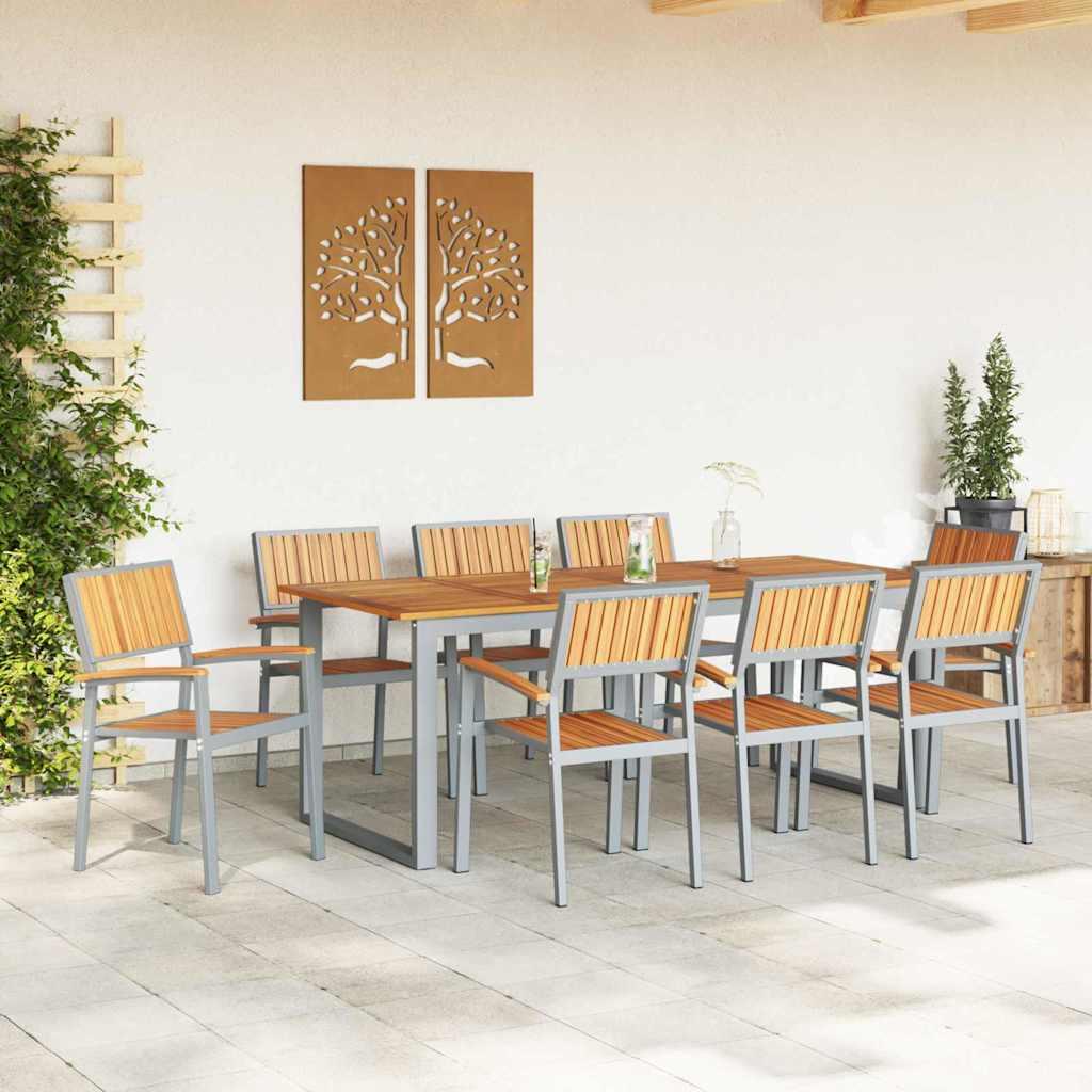 Conjunto de Comedor de Jardín 9 uds
