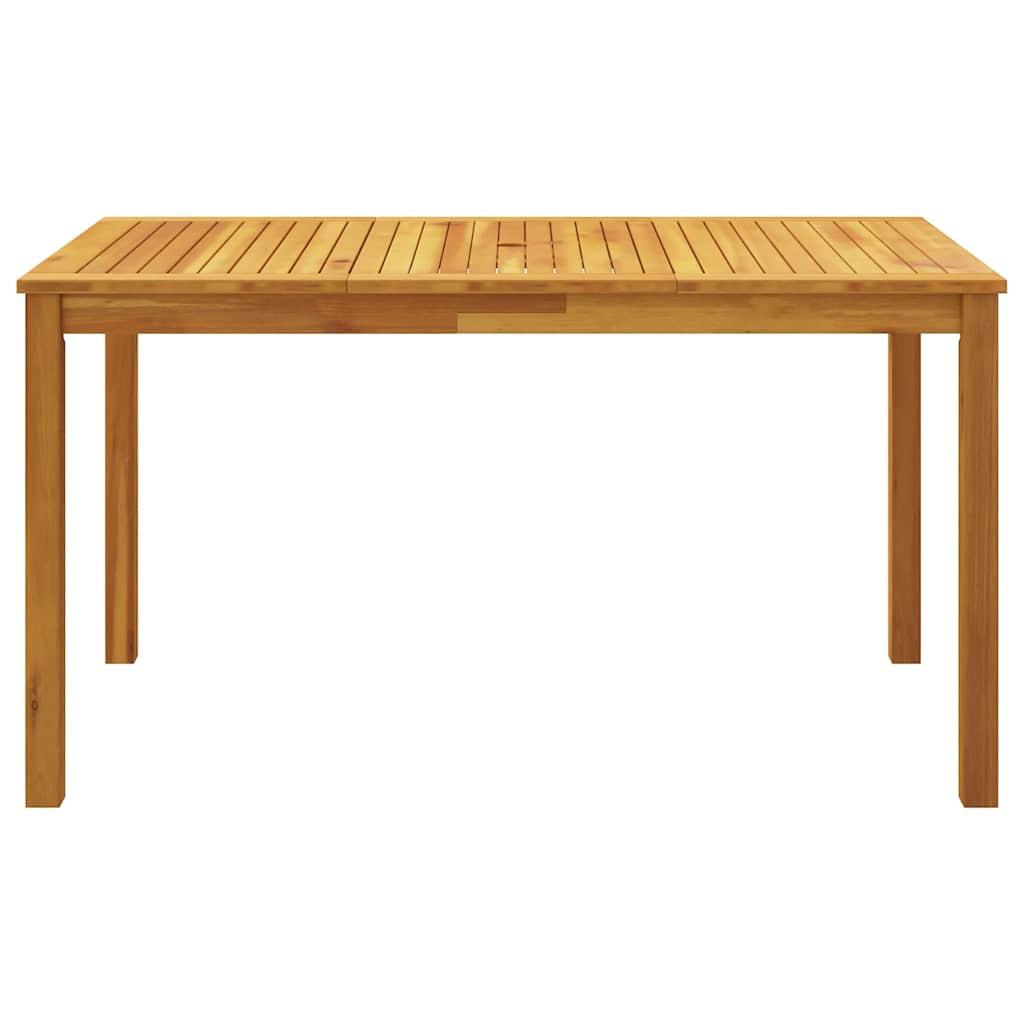 Juego de comedor de jardín 5 piezas madera maciza de acacia