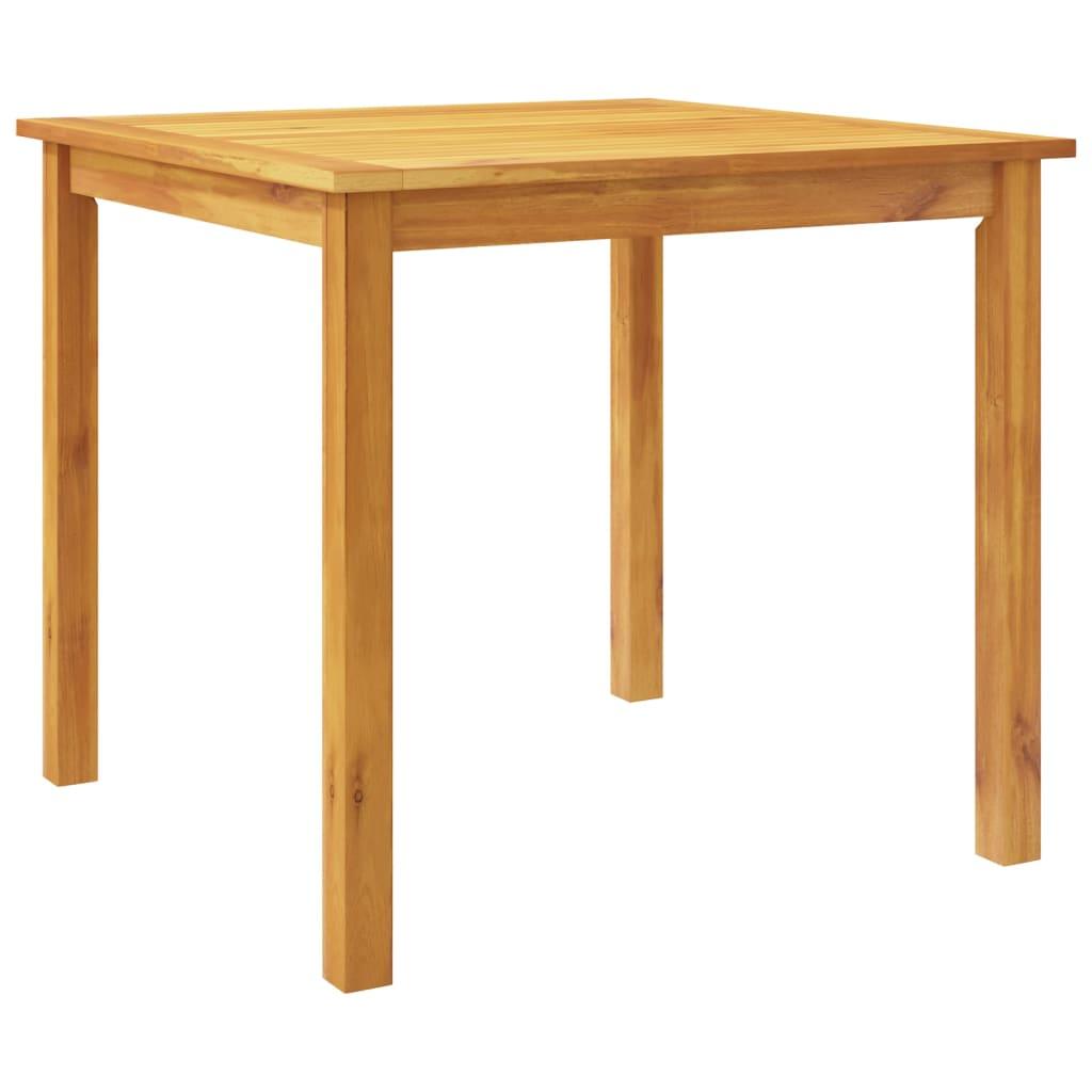 Juego de comedor de jardín 5 piezas madera maciza de acacia