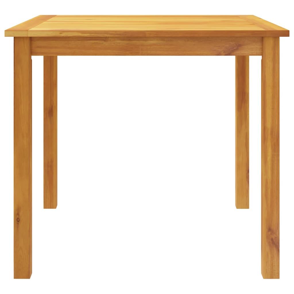 Juego de comedor de jardín 5 piezas madera maciza de acacia