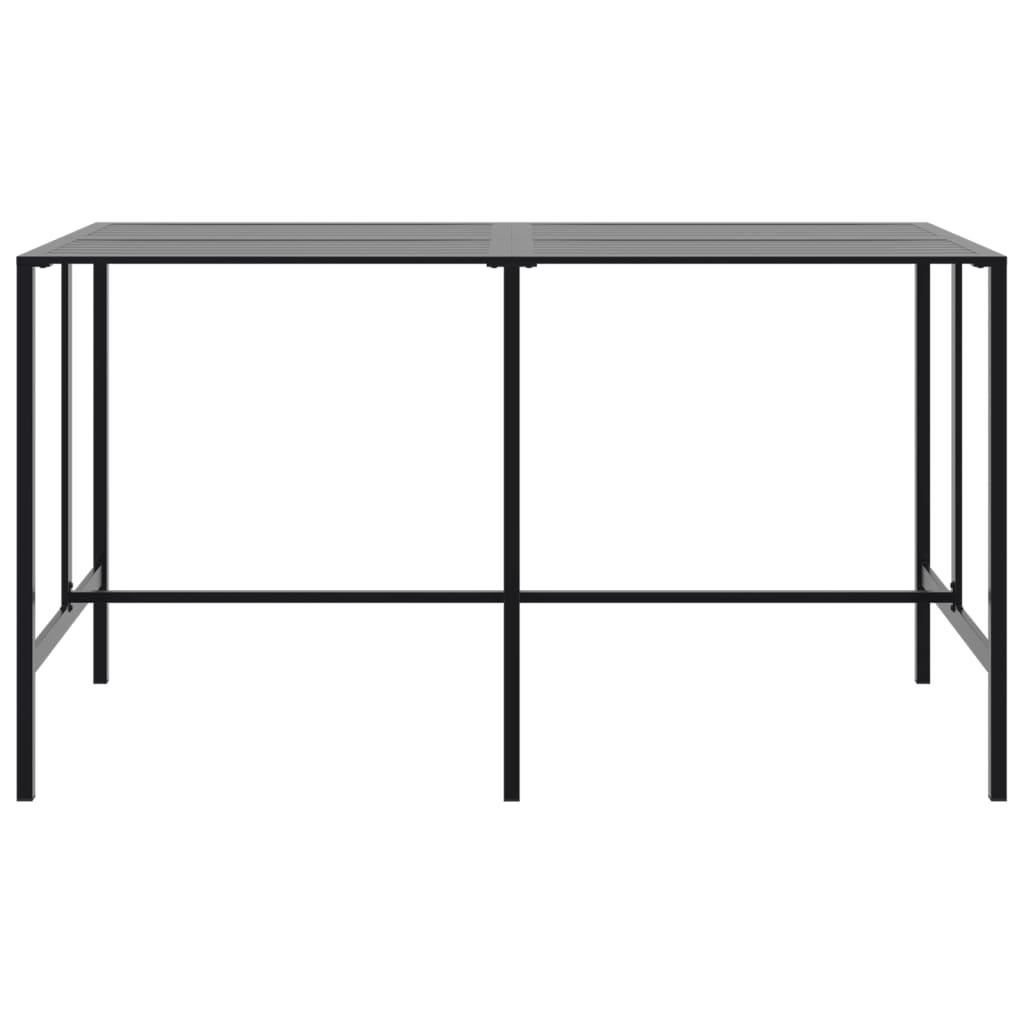 Mesa alta de bar acero recubrimiento polvo negro 100x100x110 cm