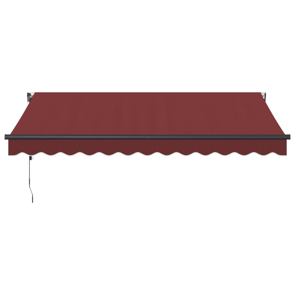 Toldo retráctil automático con LEDs