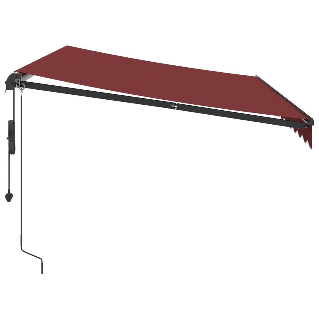 Toldo retráctil automático con LEDs