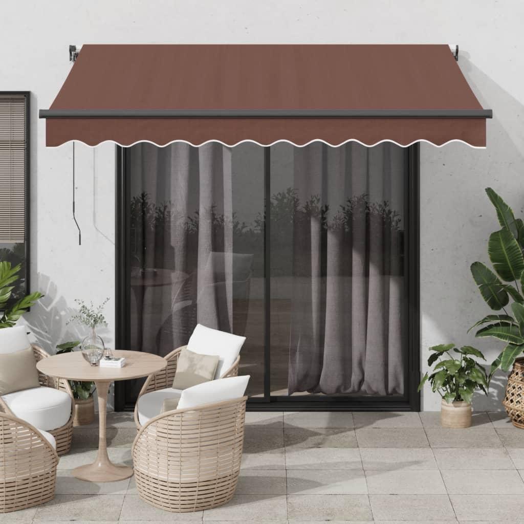 Toldo retráctil automático con LEDs