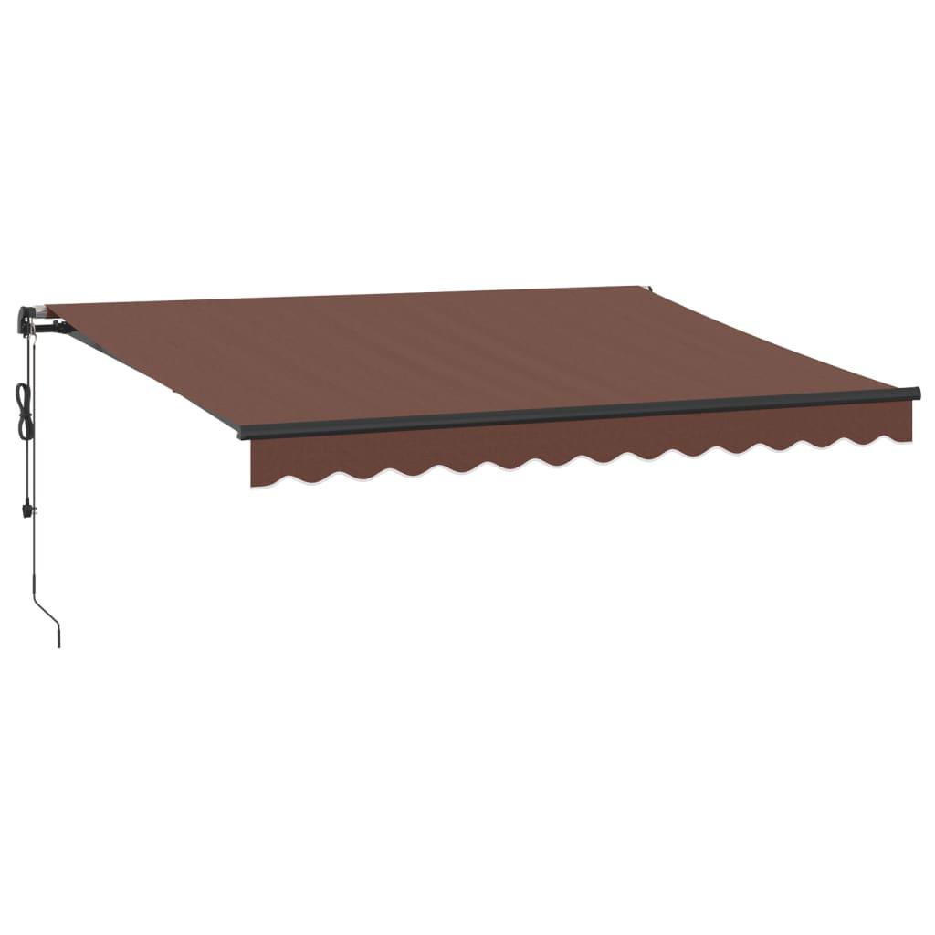 Toldo retráctil automático con LEDs