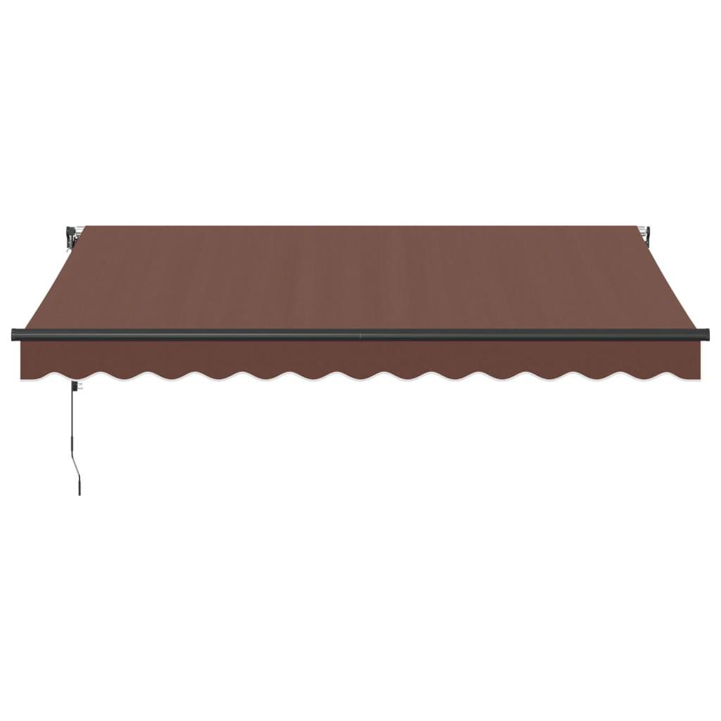 Toldo retráctil automático con LEDs