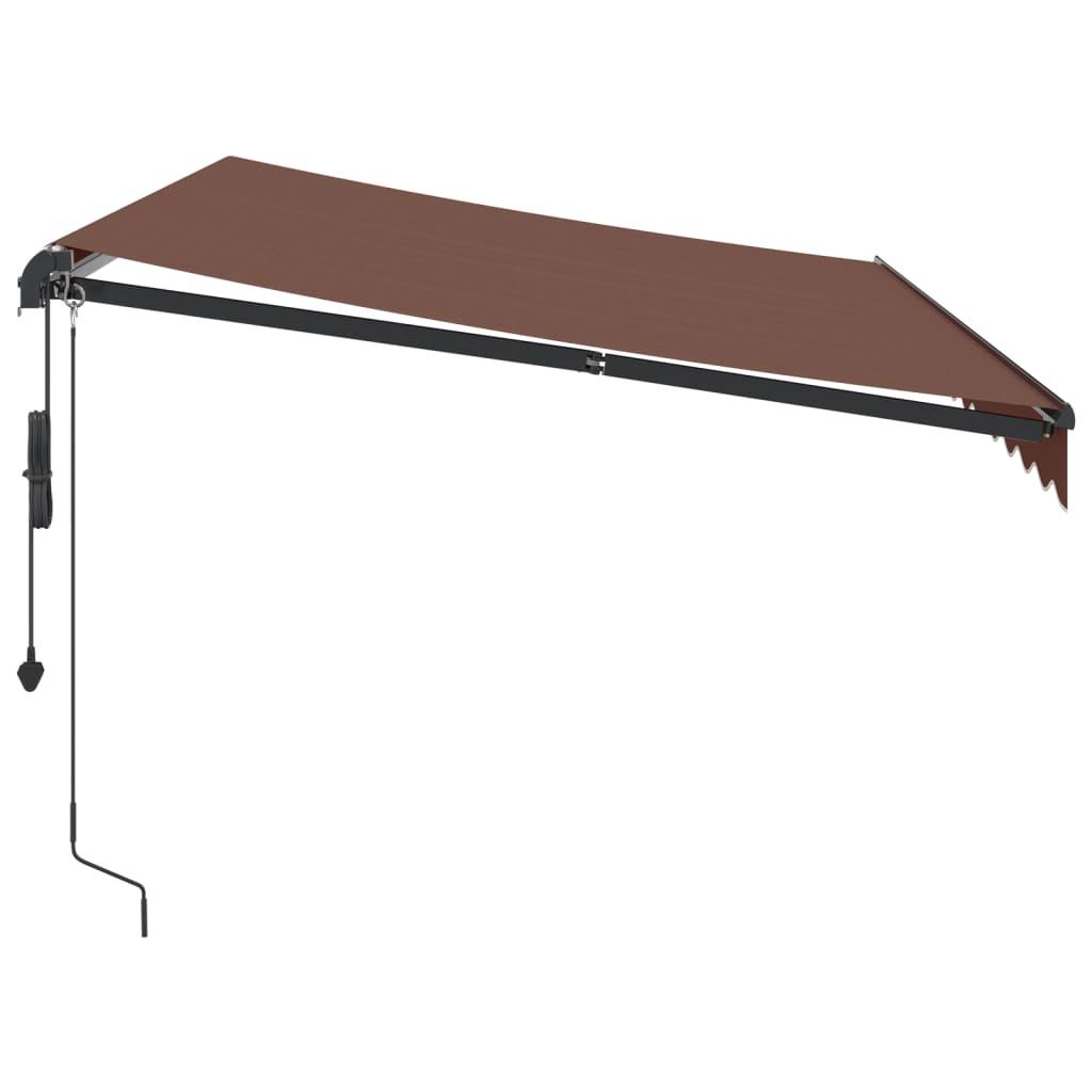 Toldo retráctil automático con LEDs
