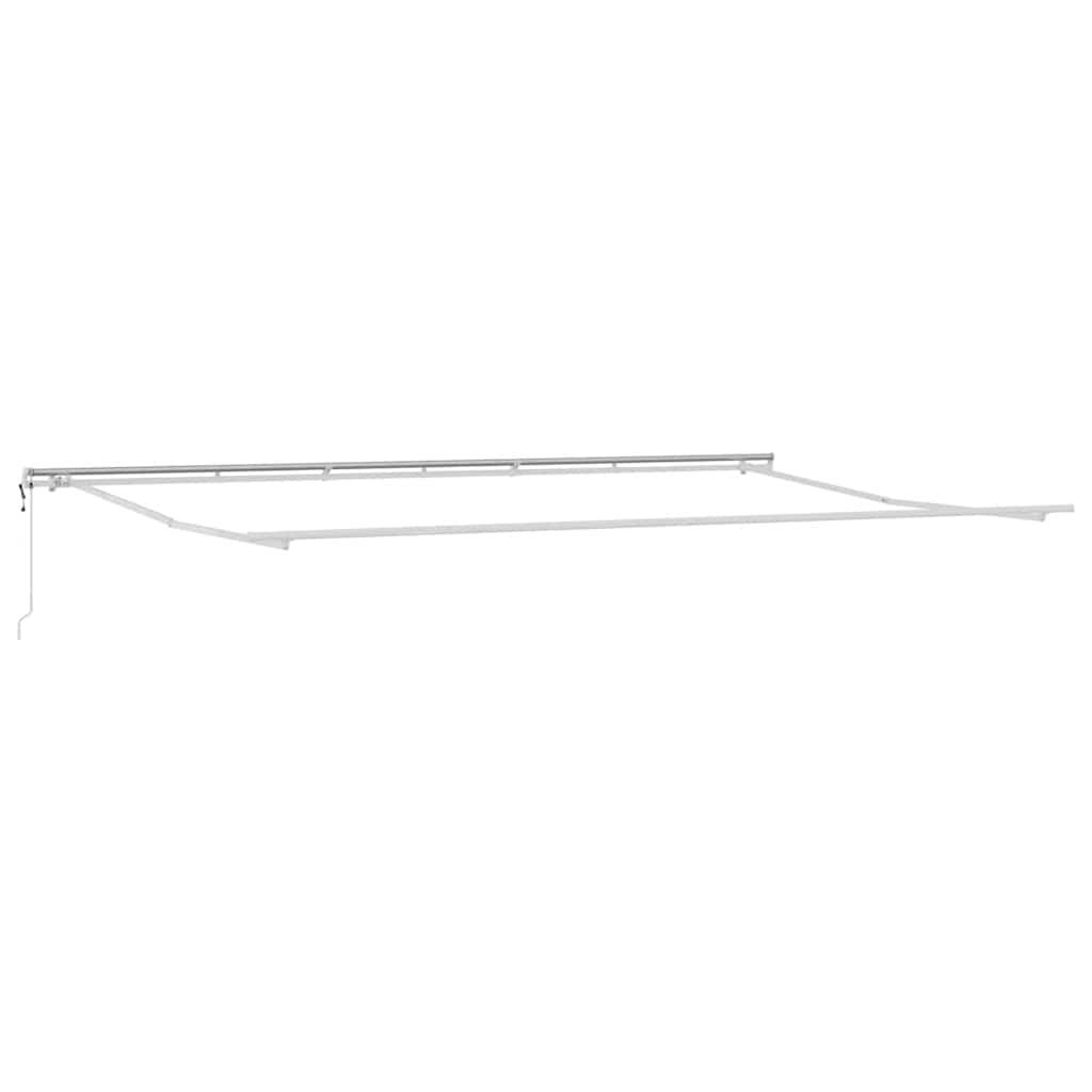 Toldo retráctil automático gris antracita y blanco 400x300 cm