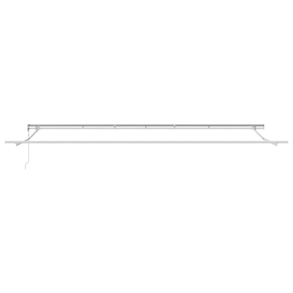 Toldo retráctil automático gris antracita y blanco 400x300 cm