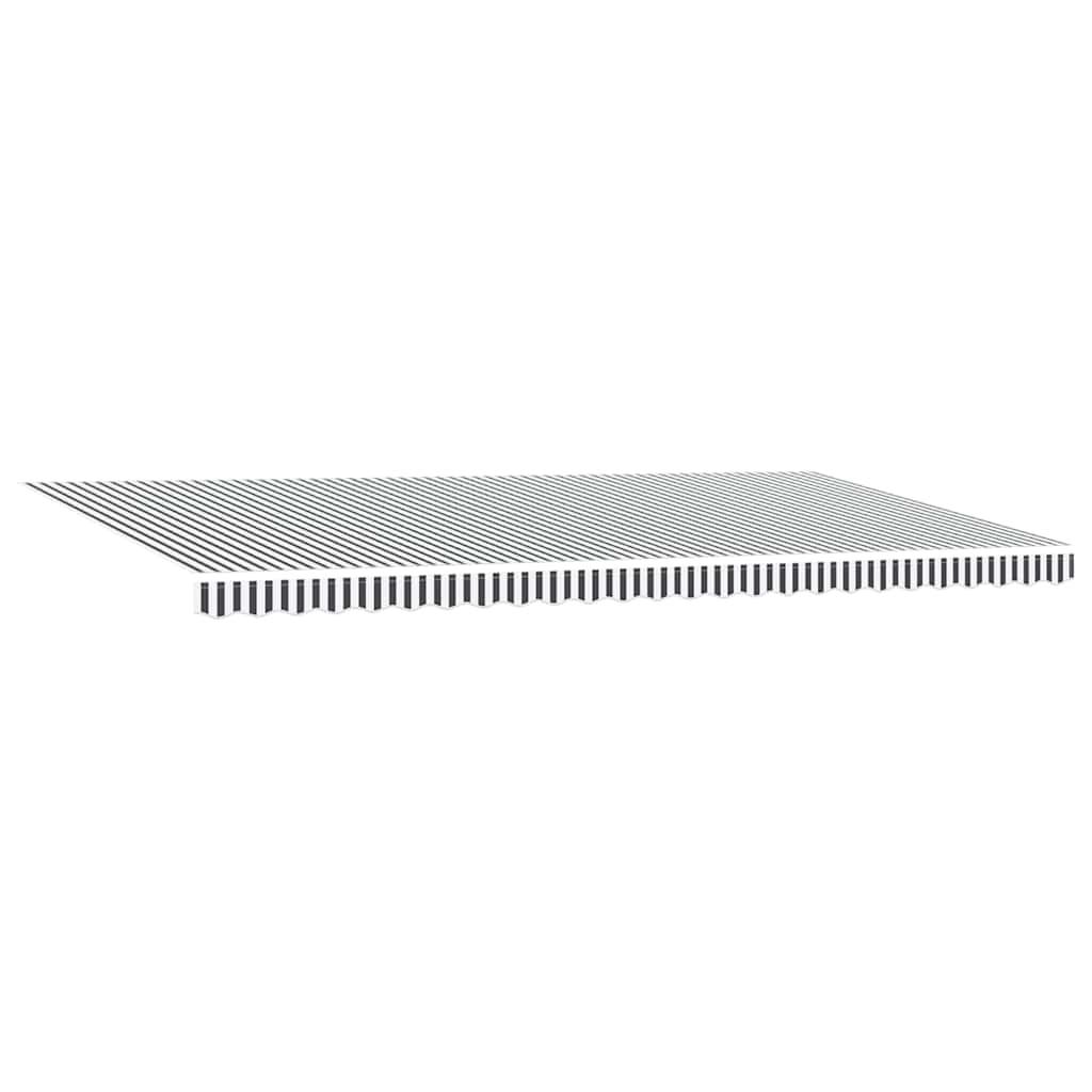 Toldo retráctil manual con luz LED amarillo y blanco 500x300 cm