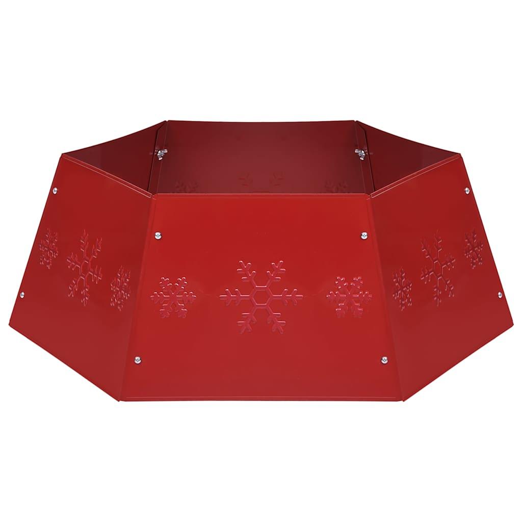 Falda del árbol de Navidad roja Ø68x25 cm