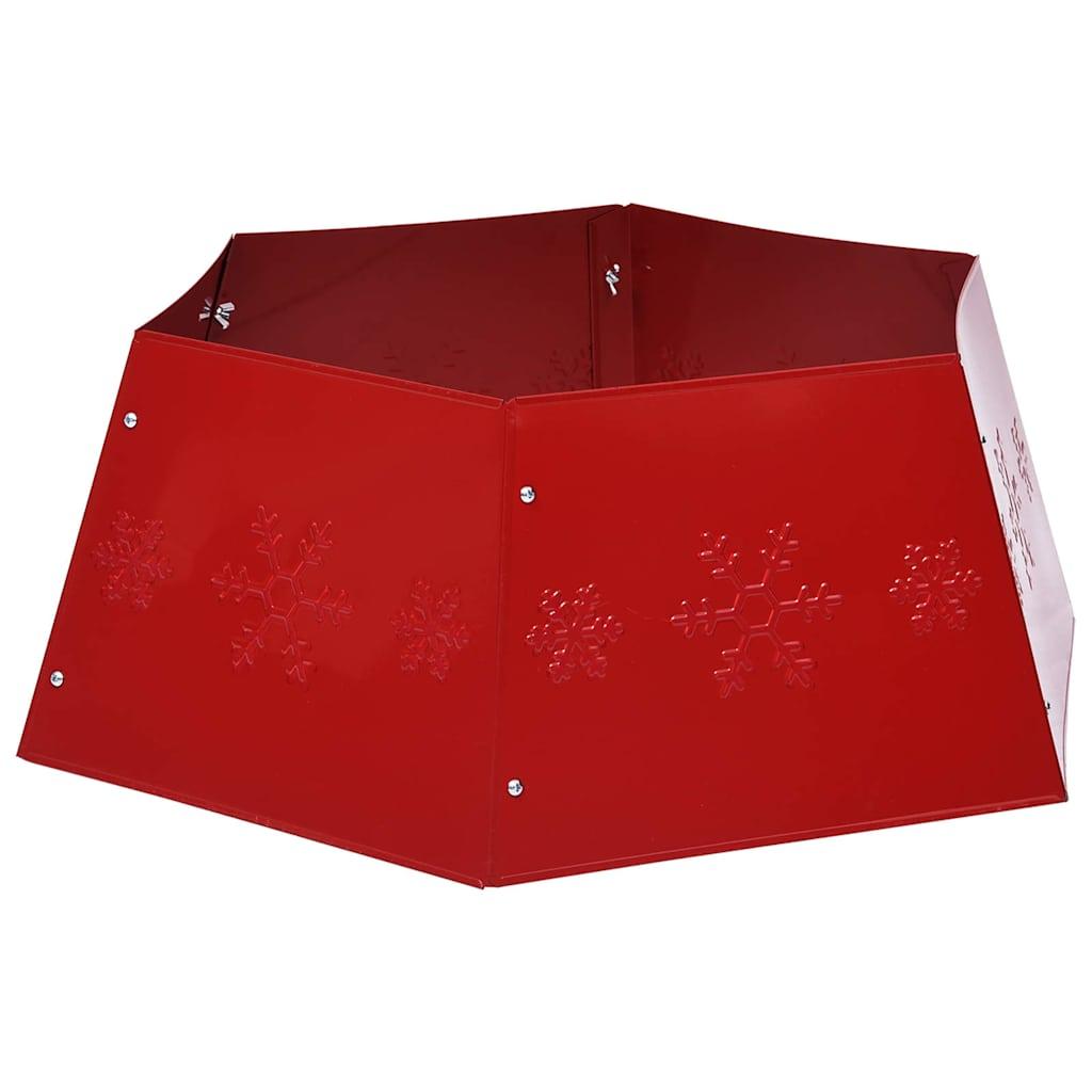 Falda del árbol de Navidad roja Ø68x25 cm
