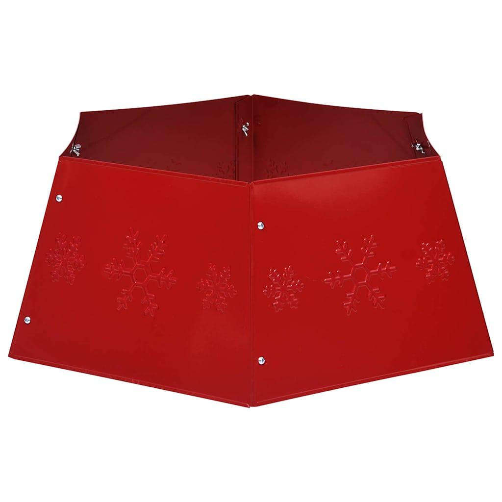 Falda del árbol de Navidad roja Ø68x25 cm