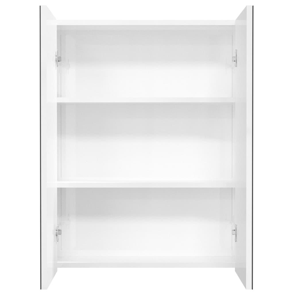 Armario de espejo de baño MDF 60x15x75 cm