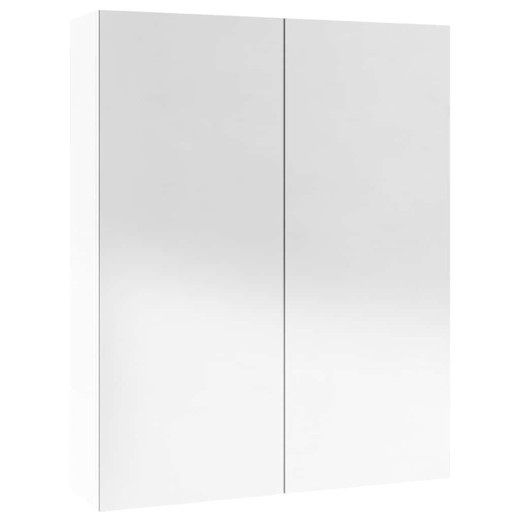 Armario de espejo de baño MDF 60x15x75 cm