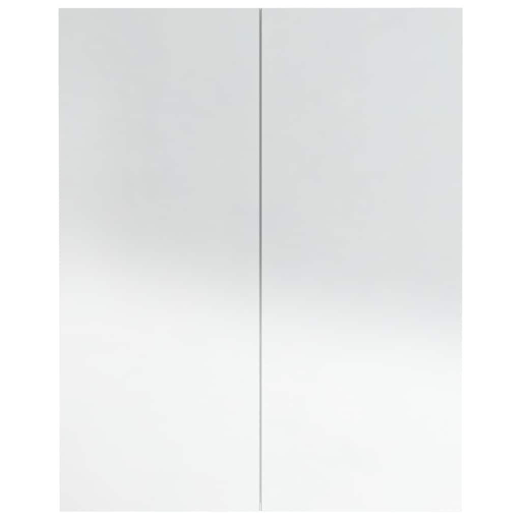 Armario de espejo de baño MDF 60x15x75 cm