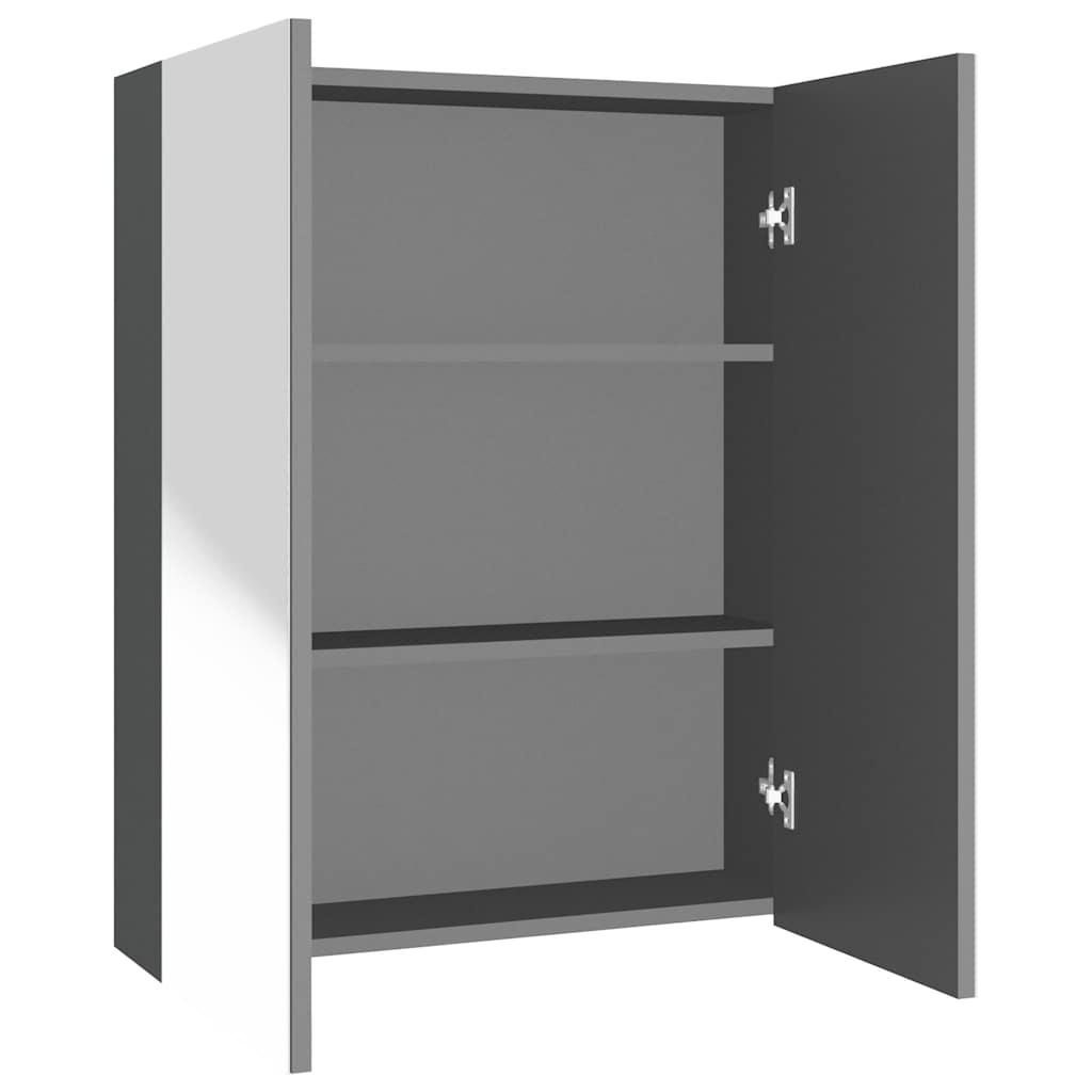Armario de espejo de baño MDF 60x15x75 cm