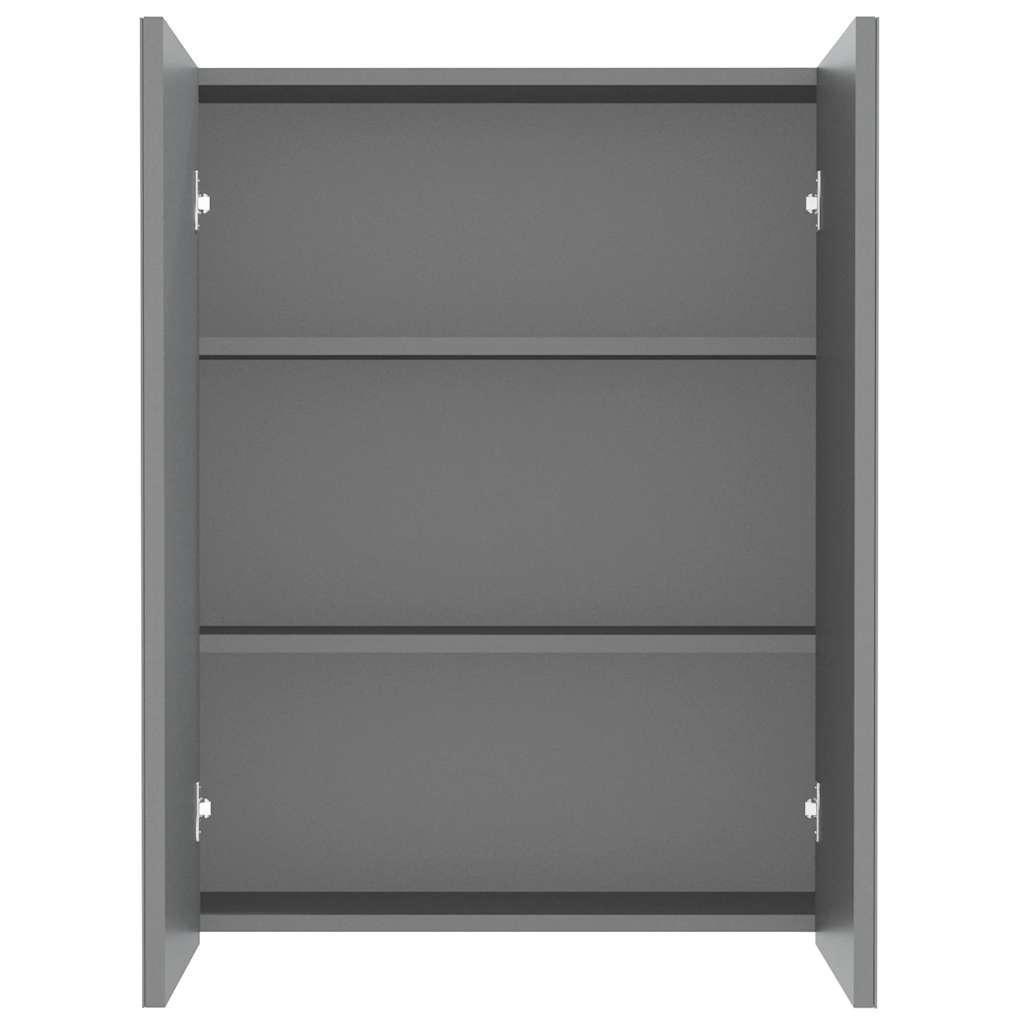Armario de espejo de baño MDF 60x15x75 cm