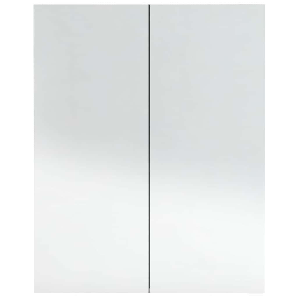Armario de espejo de baño MDF 60x15x75 cm
