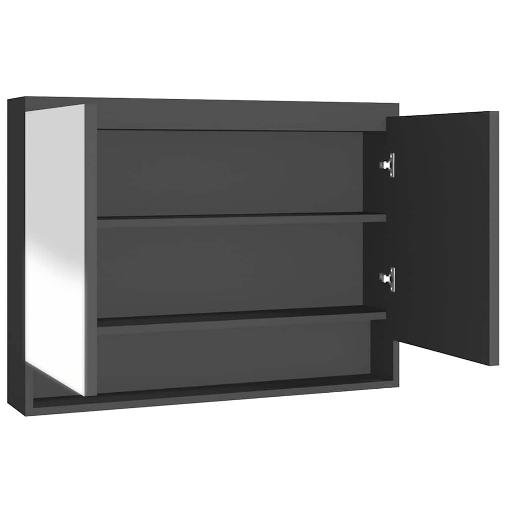 Armario de baño con espejo MDF 80x15x60 cm