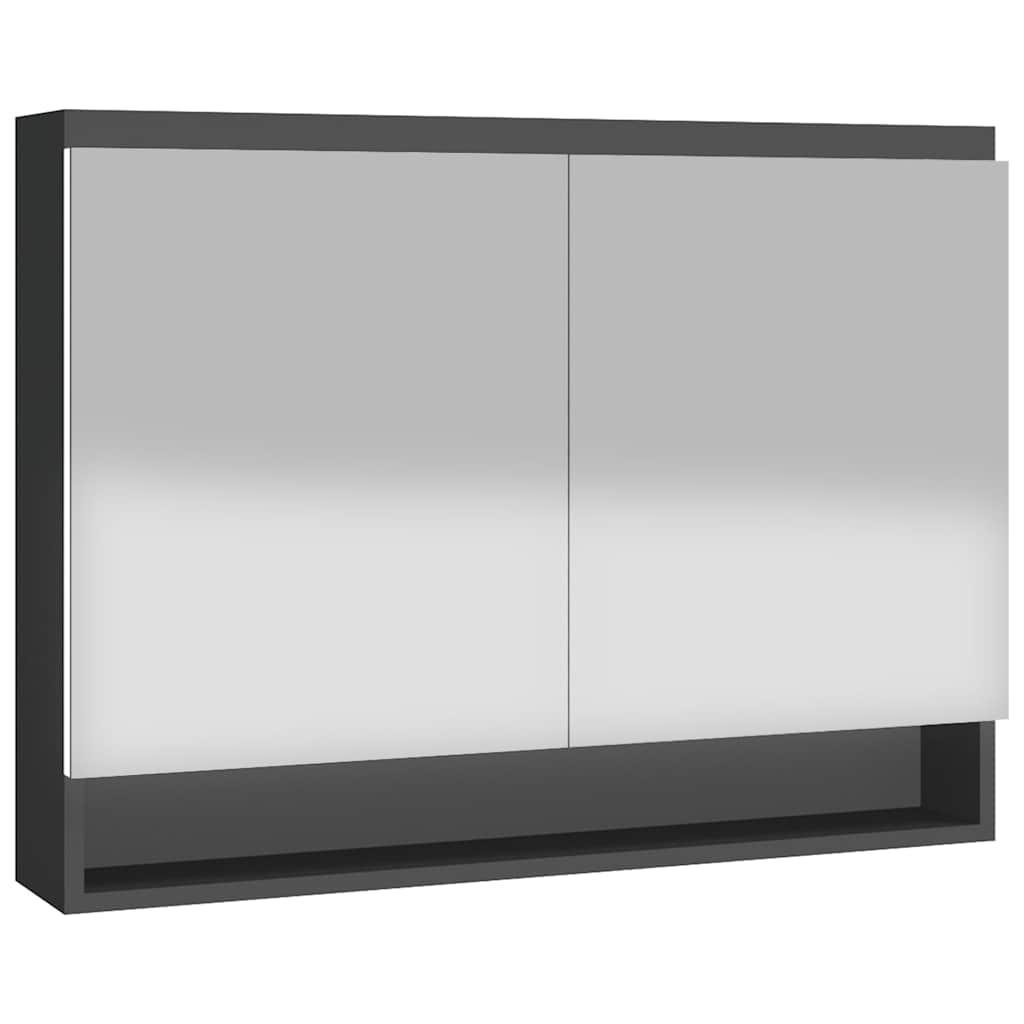 Armario de baño con espejo MDF 80x15x60 cm