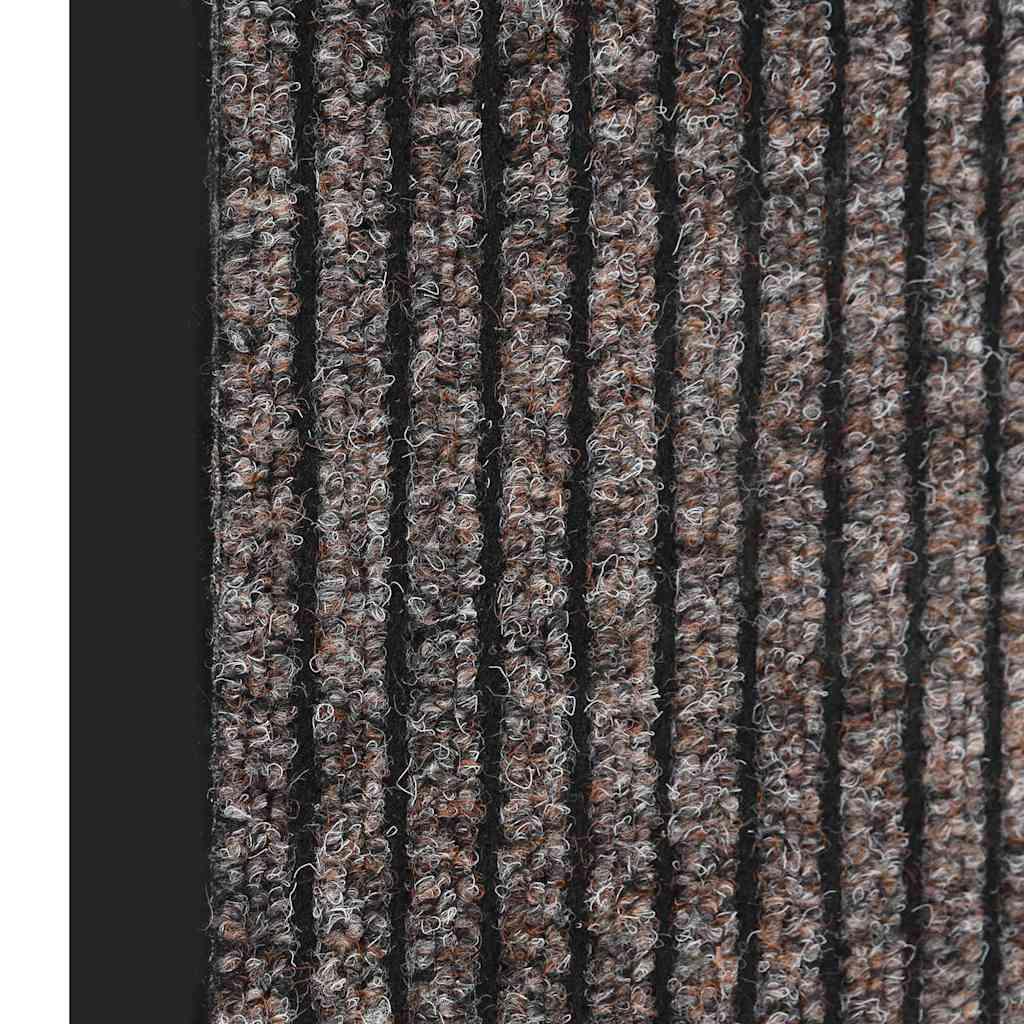 Felpudo de rayas gris antracita 80x120 cm