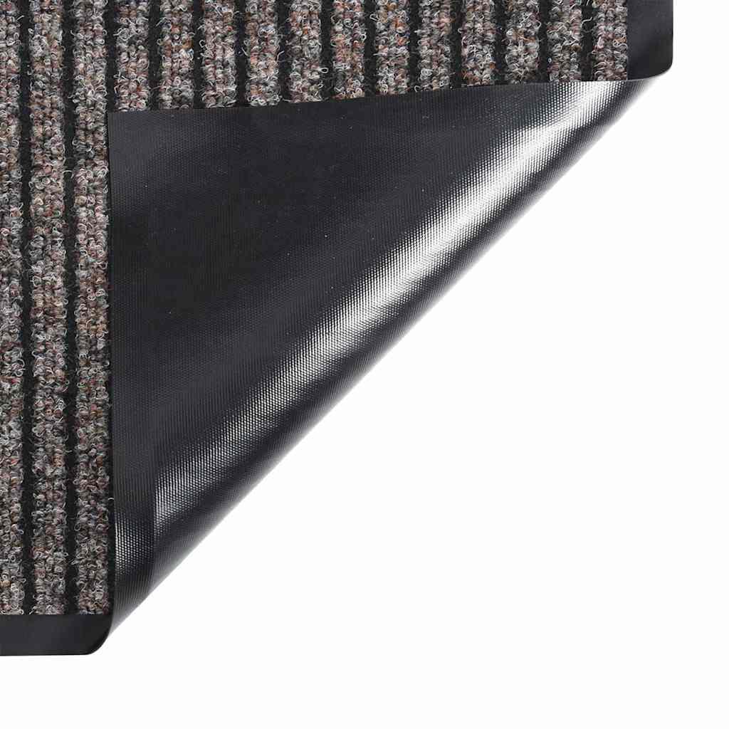 Felpudo de rayas gris antracita 80x120 cm