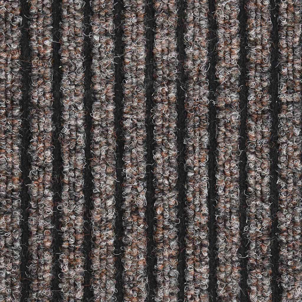 Felpudo de rayas gris antracita 80x120 cm