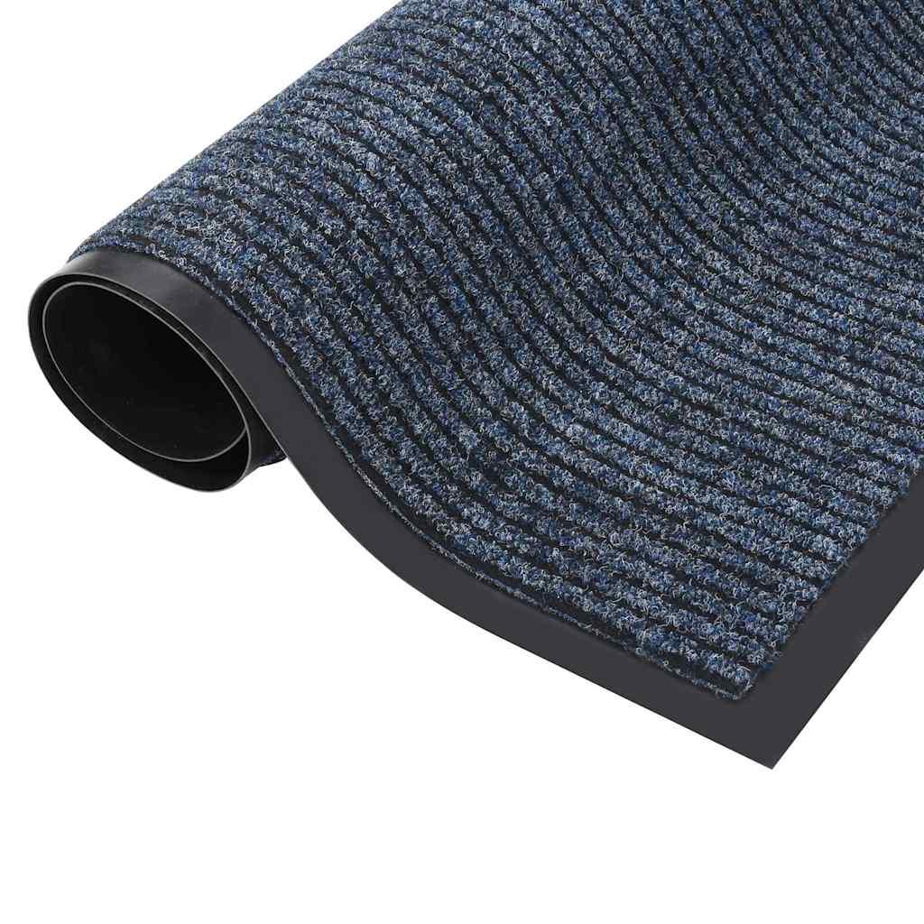 Felpudo de rayas gris antracita 80x120 cm