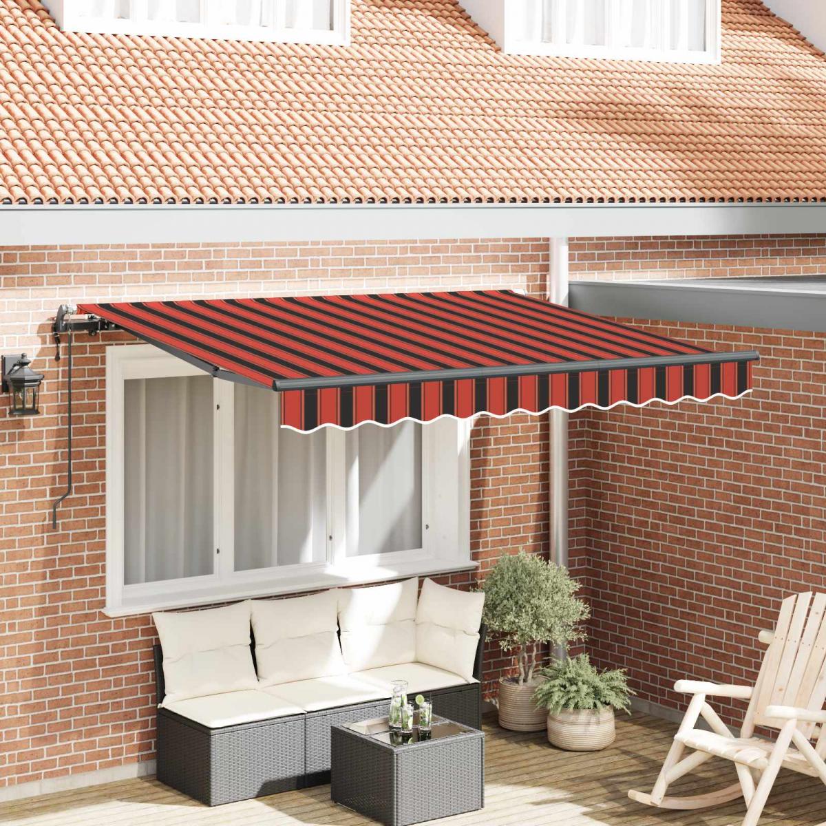 Toldo retráctil de tela