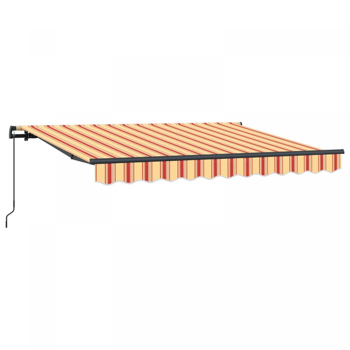 Toldo retráctil de tela