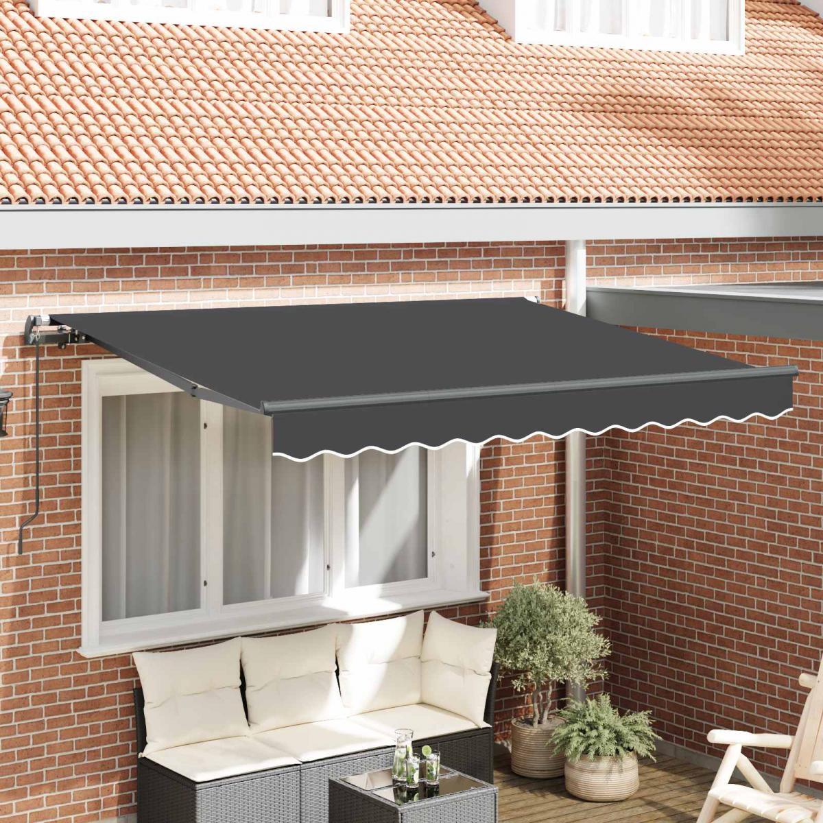 Toldo retráctil de tela