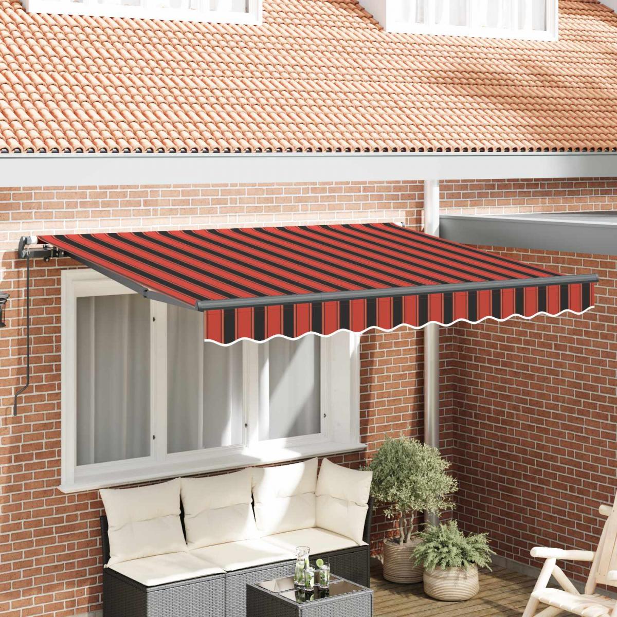 Toldo retráctil de tela