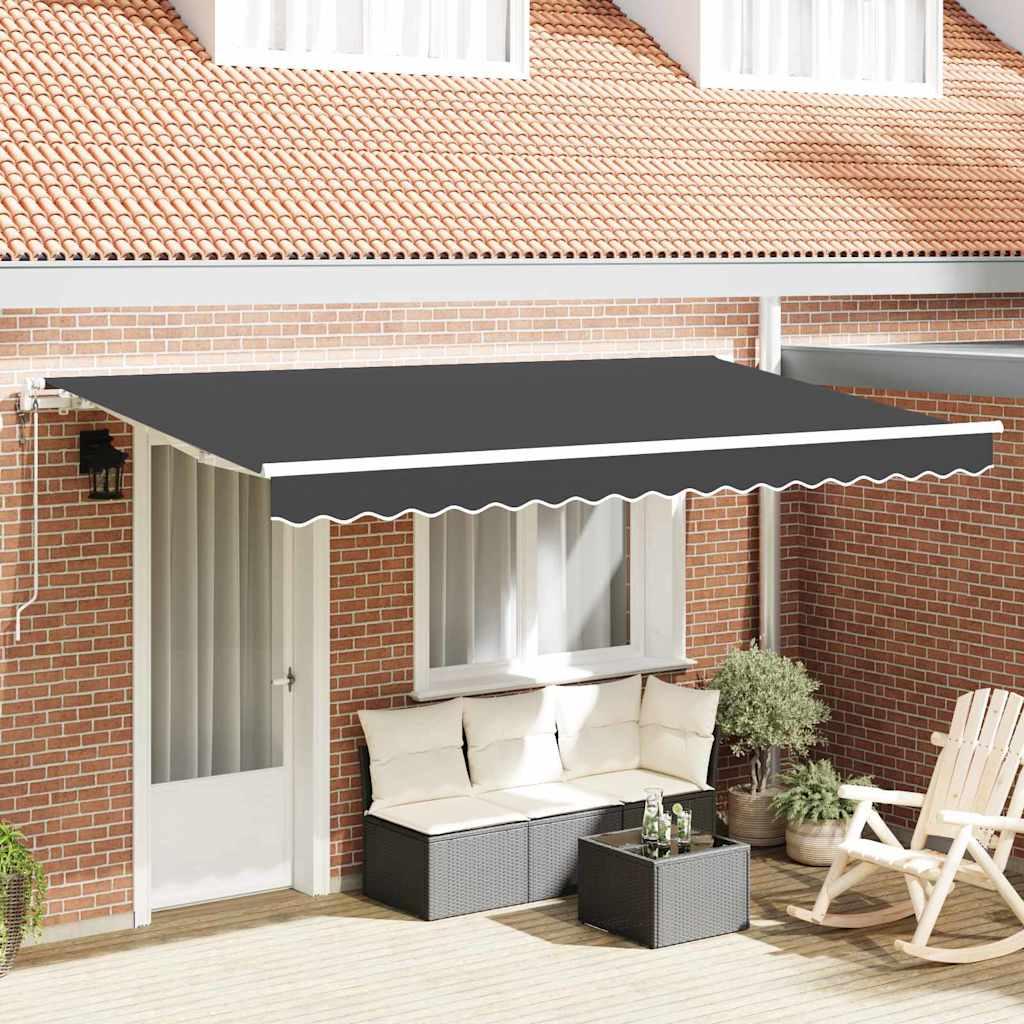 Toldo retráctil de tela
