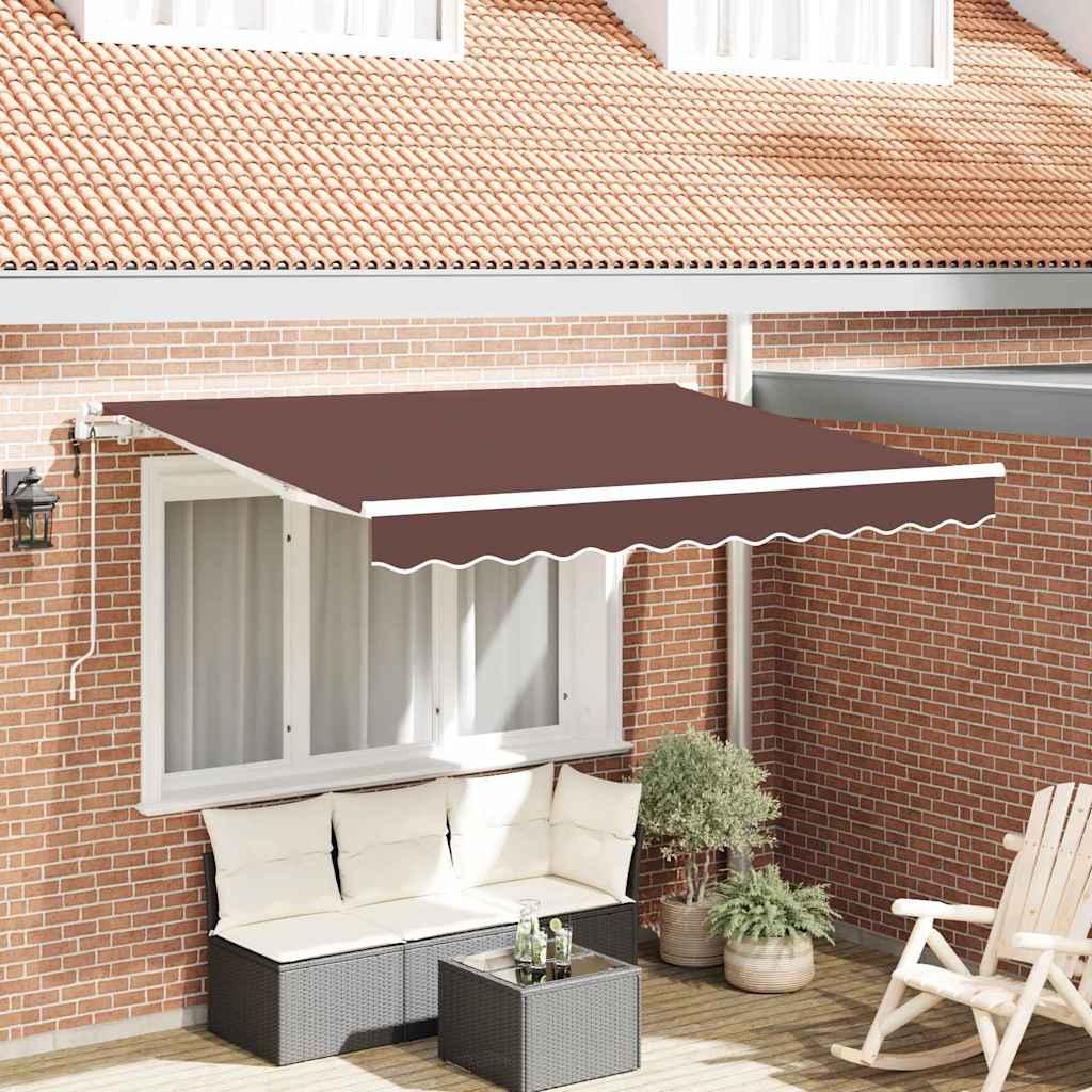 Toldo retráctil de tela