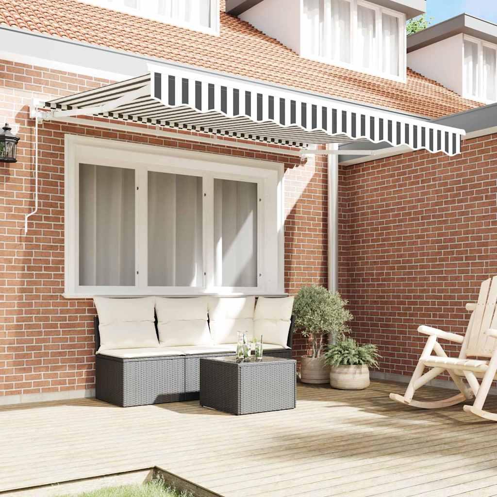 Estructura del Toldo Antracita y Blanco 350 x 200 cm
