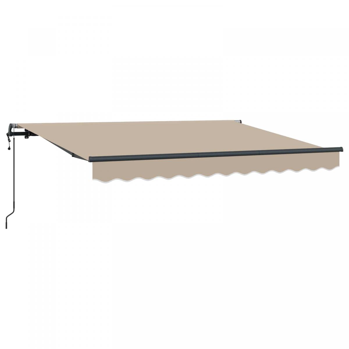 Toldo retráctil de tela
