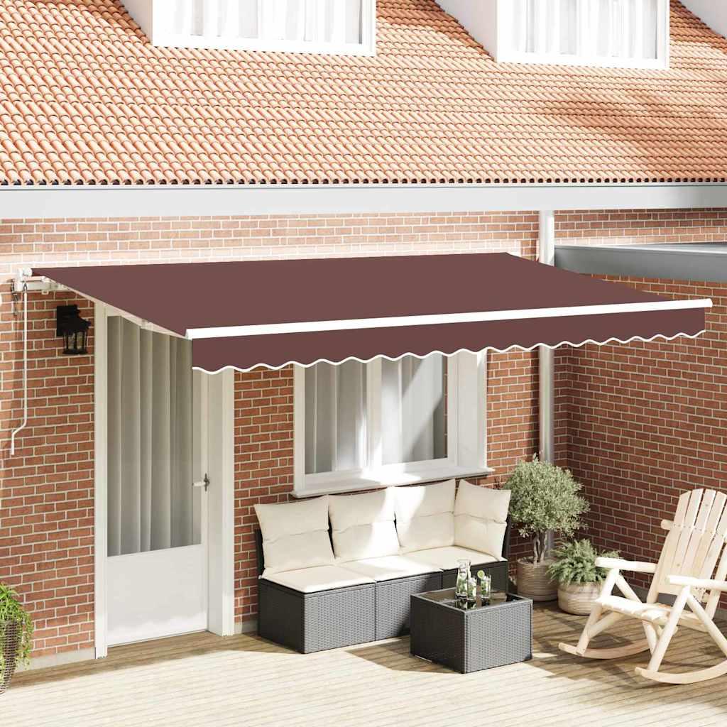 Toldo retráctil de tela