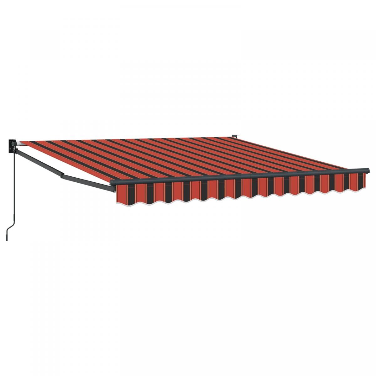 Toldo retráctil Gris claro y blanco. 300 x 250 cm