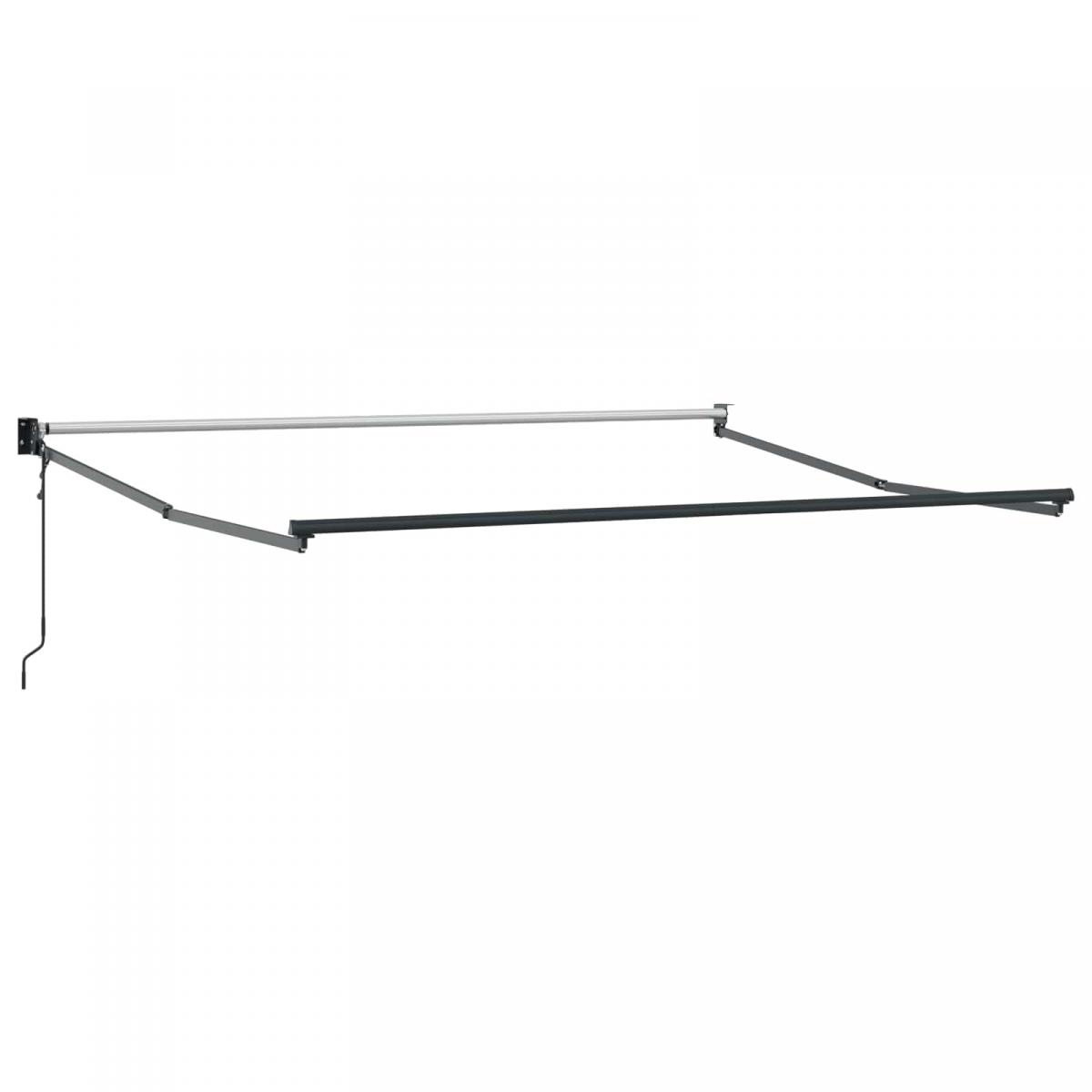 Toldo retráctil Gris Claro 300 x 250 x 165 cm Poliéster y metal