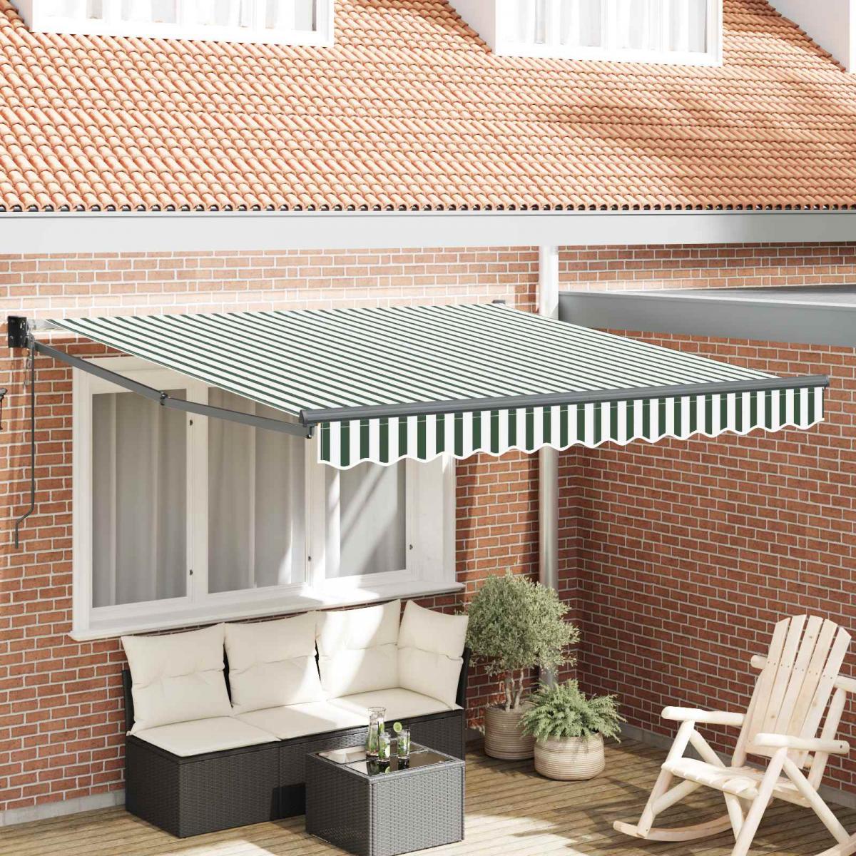 Toldo retráctil Gris Claro 300 x 250 x 165 cm Poliéster y metal
