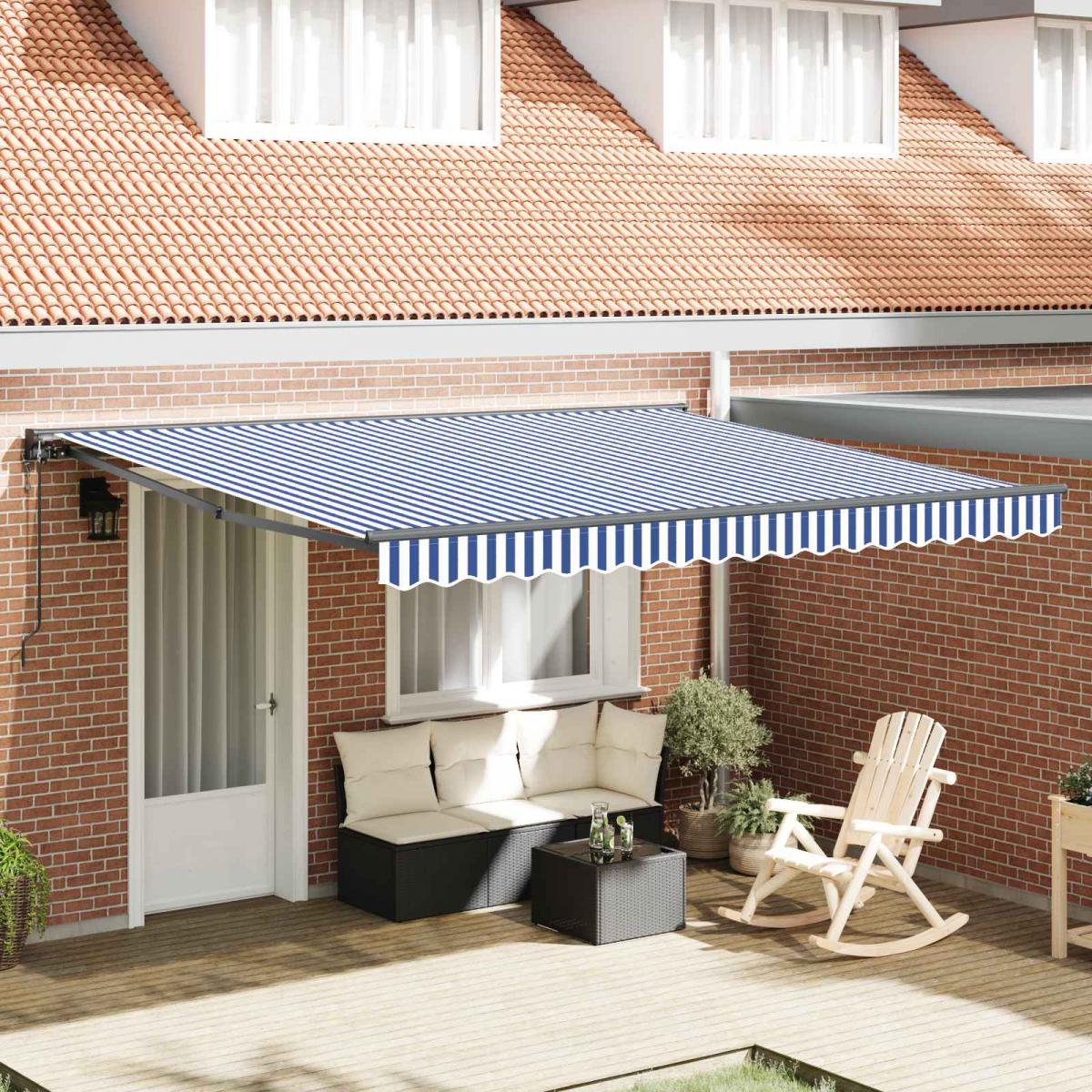 Estructura del Toldo Antracita y Blanco 450 x 300 cm