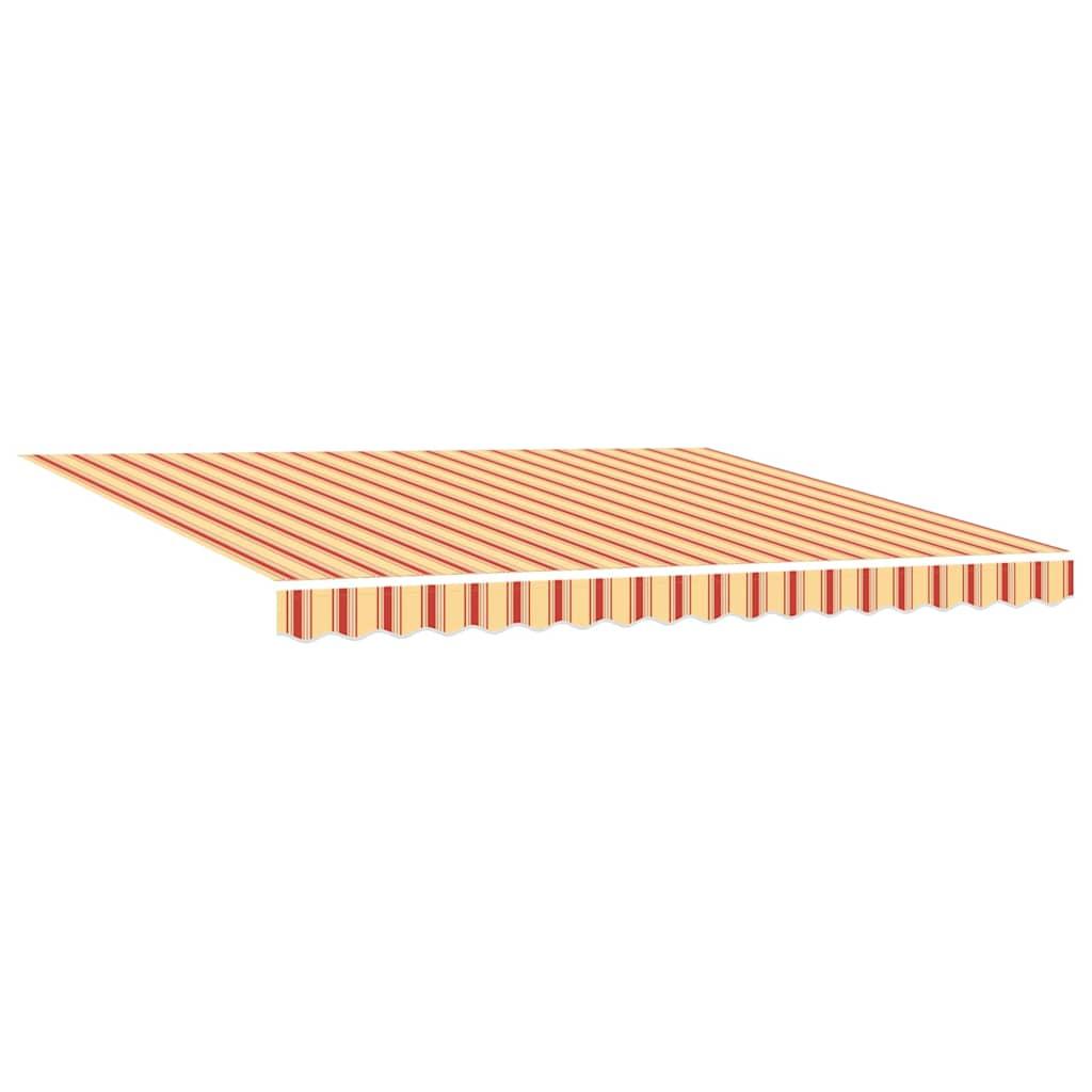 Toldo retráctil Amarillo y Naranja 300 x 250 cm Tela y Aluminio