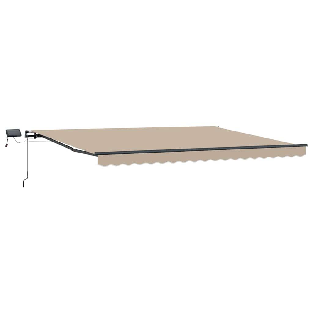 Toldo retráctil Amarillo y Naranja 300 x 250 cm Tela y Aluminio
