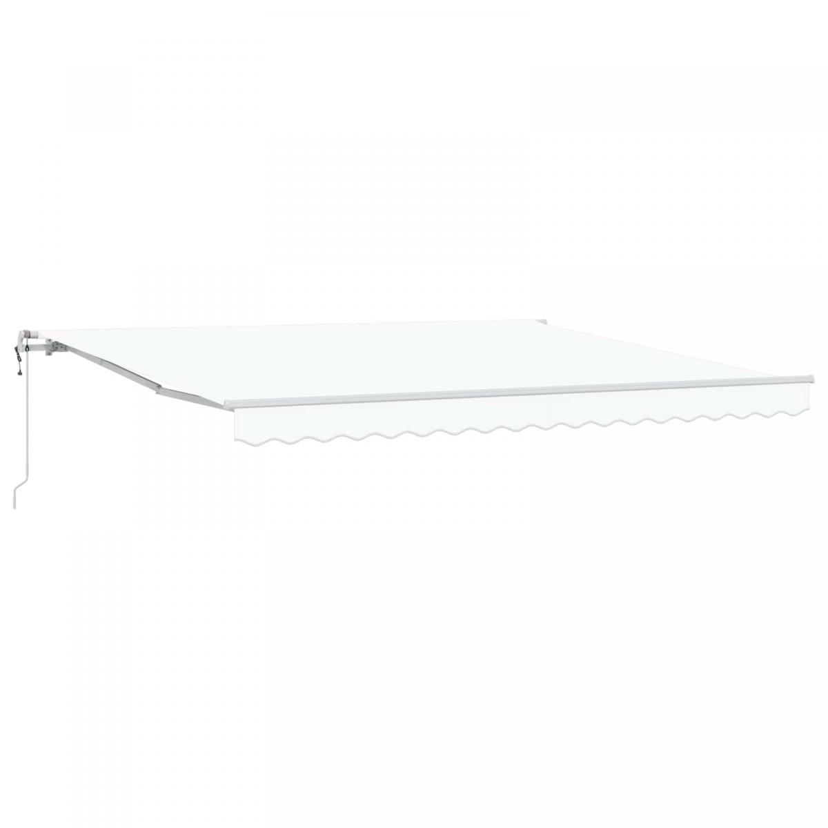 Toldo retráctil Amarillo y Naranja 300 x 250 cm Tela y Aluminio