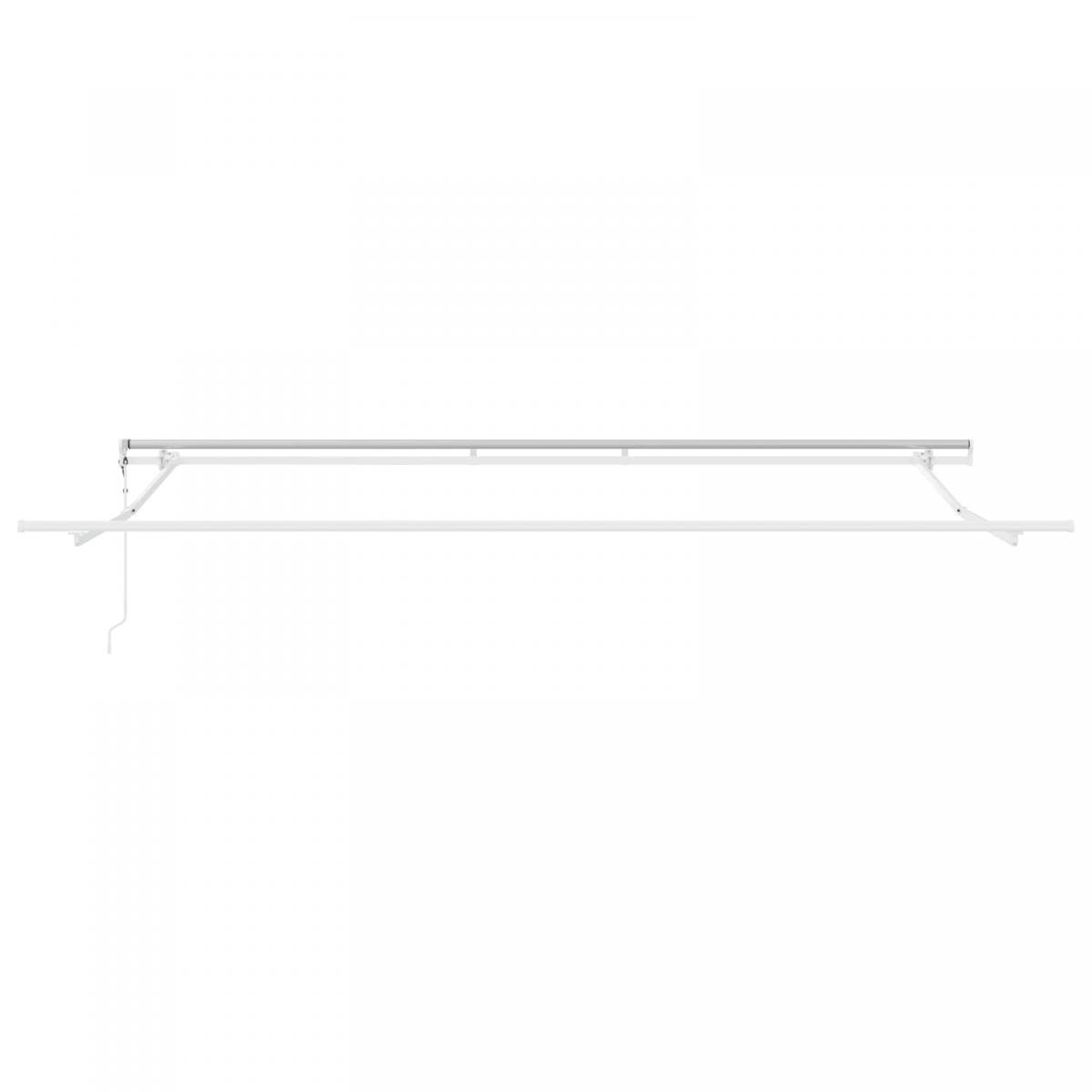 Toldo retráctil Amarillo y Naranja 300 x 250 cm Tela y Aluminio