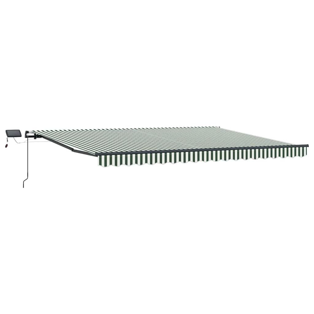 Toldo retráctil Amarillo y Naranja 300 x 250 cm Tela y Aluminio