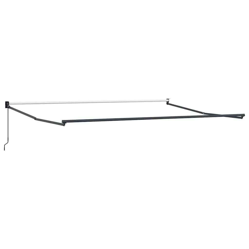 Toldo retráctil Amarillo y Naranja 300 x 250 cm Tela y Aluminio