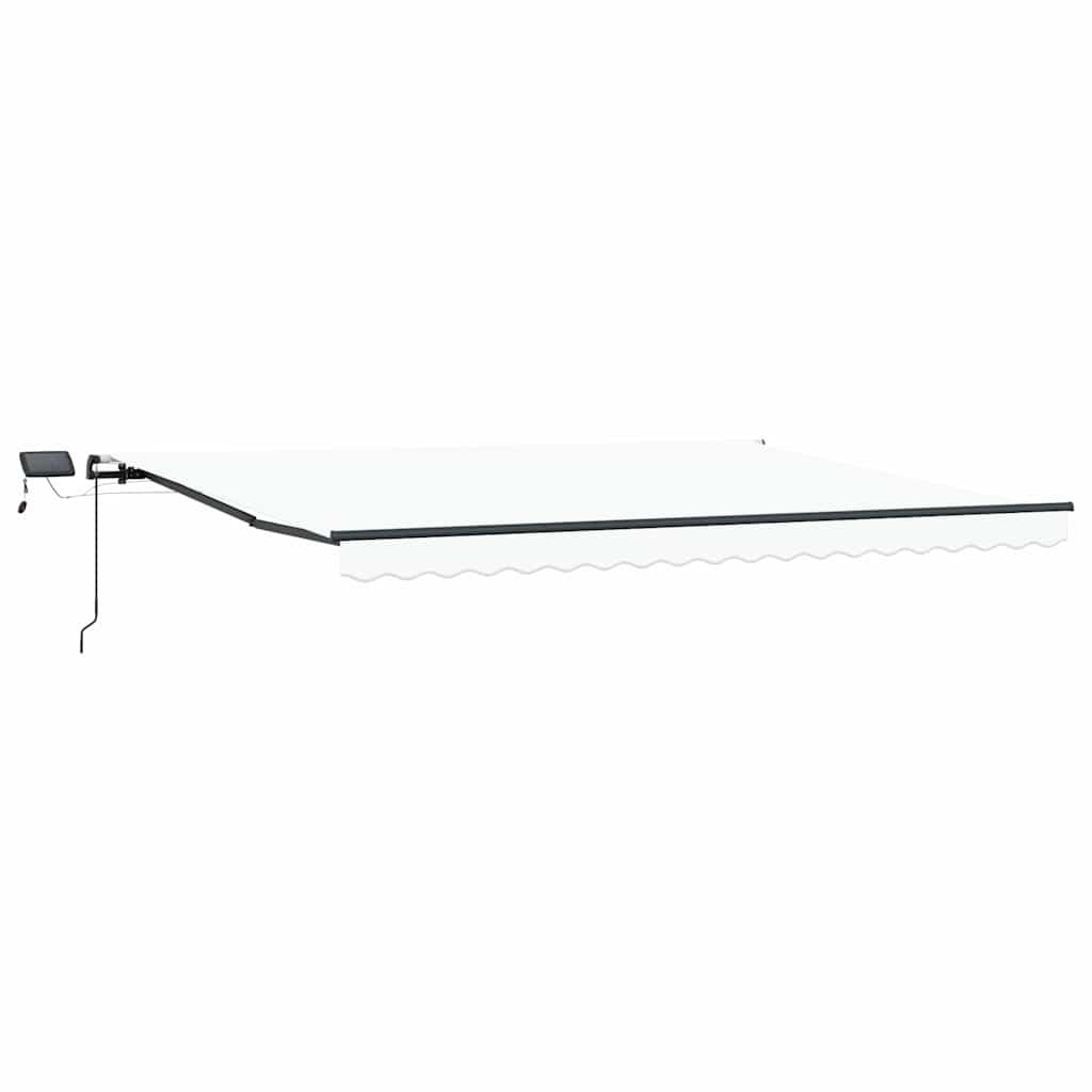 Toldo retráctil Amarillo y Naranja 300 x 250 cm Tela y Aluminio